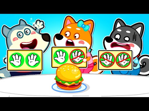 Familia Wolfoo Español | DESAFÍO DE COMER SIN MANOS VS UNA MANO VS DOS MANOS - Dibujos Animados