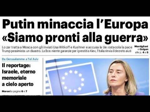 RASSEGNA STAMPA 3 DICEMBRE 2025. QUOTIDIANI NAZIONALI ITALIANI  PRIME PAGINE DEI GIORNALI DI OGGI