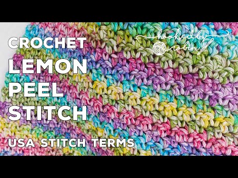 Crochet Lemon Peel Stitch | Perfect for Dishcloths & Washcloths!