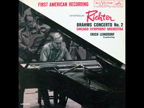 Sviatoslav Richter plays Brahms Piano Concerto No.2.  Historic first US recording in mono.(1960)