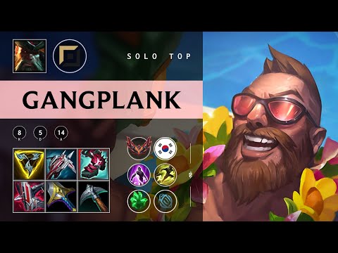 Gangplank Top vs Malphite - KR Grandmaster Patch 25.22