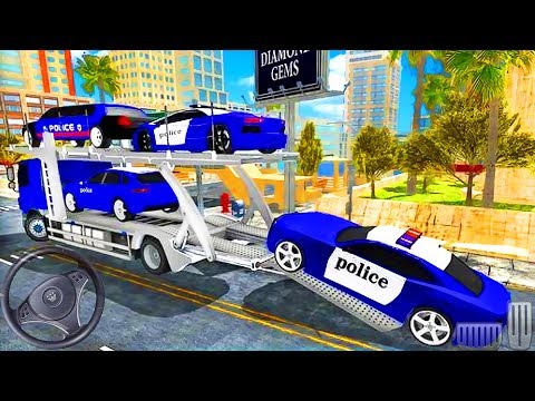 Police Car Transporter Truck - Android GamePlay