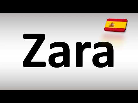 How to Pronounce Zara (Spanish)