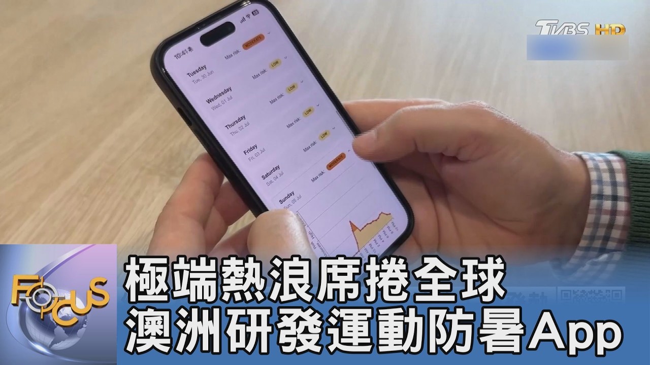 極端熱浪席捲全球 澳洲研發運動防暑App
