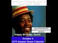 Happy Birthday David October 4 Sesame Street Birthdays Sesamestreet October Viral
