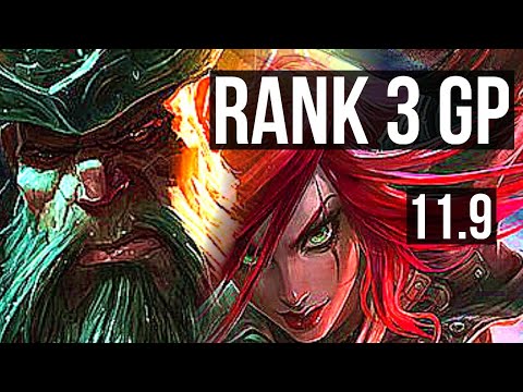 GANGPLANK vs KATARINA (MID) | Rank 3 GP, 8/2/12, Godlike | EUW Challenger | v11.9