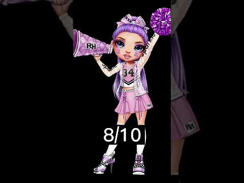 Rating all the PURPLE rainbow high dolls 💜 /#shorts