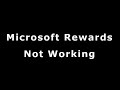 Microsoft Rewards Not Working