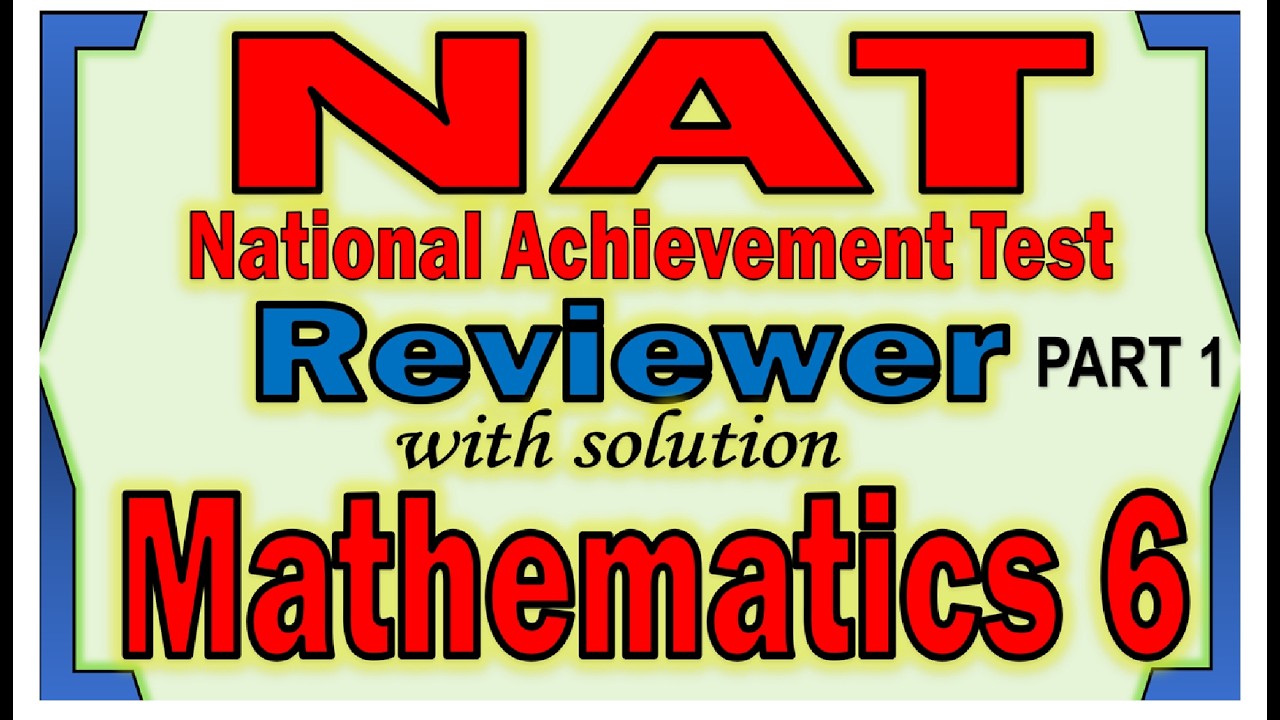 NAT Reviewer Math Grade 6 with solution part 1