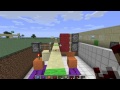 Minecraft Redstone - Ж/Д Шлюз (Дверь) 