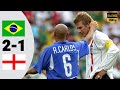 Brazil vs England 2-1 (Beckham x Ronaldinho)  Extended Highlight and Goals [World Cup 2002 HD]