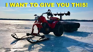 I want to GIVE YOU THIS Ice Fishing Machine!