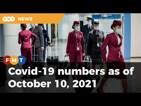 Covid-19 numbers as of October 10, 2021