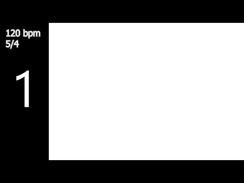 120BPM - 5/4 - Visual Metronome