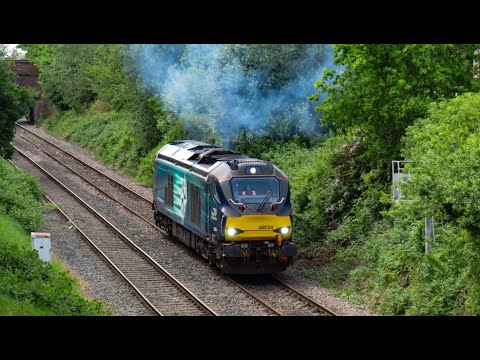 DRS Class 68 No. 68034 on 0Z68 Crewe Gresty Bridge - York S.T.S on 22.05.20 - HD