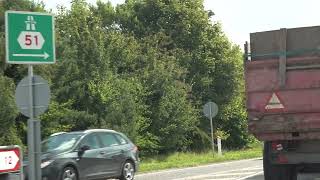 Car ride Køre ud i sommerlandene. Sabro - Hammel UHD/4K /HDR Video 03