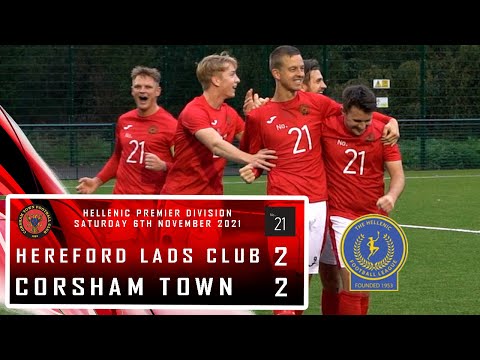 Hereford Lads Club FC 2 V 2 Corsham Town FC - Hellenic Premier Match Highlights