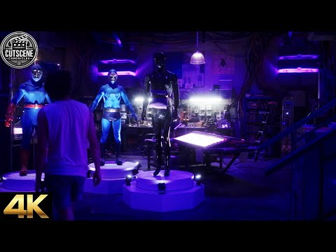 [4K UHD] Blue Beetle's Hidden Base Revealed CUTSCENE | Blue Beetle (2023)