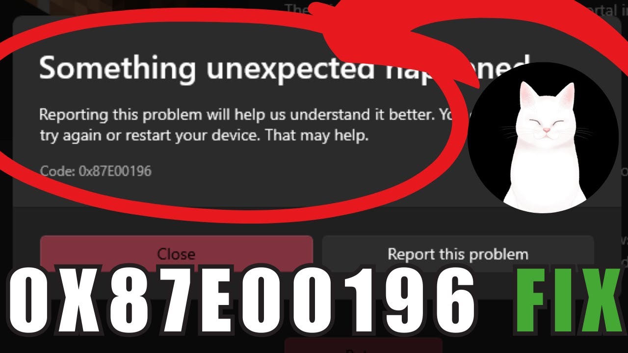 How To Fix 0x87e00196 Error on Gamepass for PC (Windows 10/11)