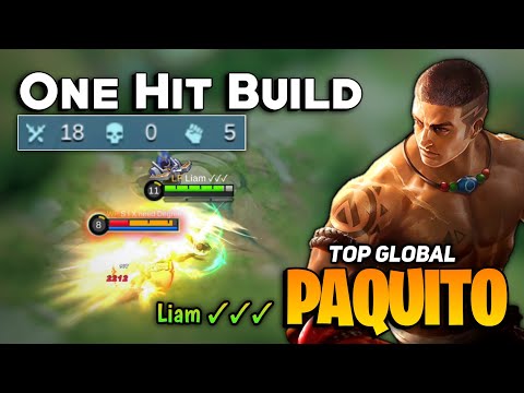 IMMORTAL! Paquito One Shot Build [ Top Global Paquito Best Build ] Liam ✓✓✓ - Mobile Legends