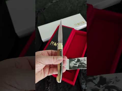 Viaggio di una Pattadese Classica in Corno di Montone Striato Miele - #pattadese #coltello