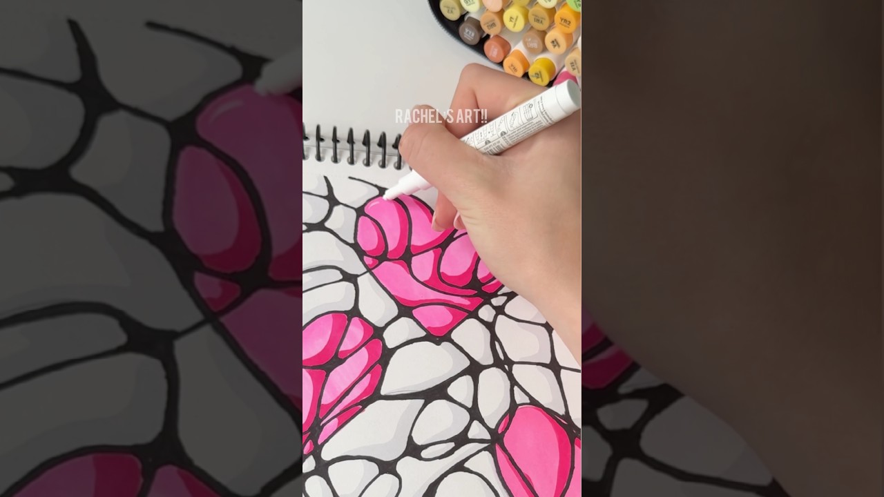 AMAZING but EASY sketchbook idea no♾️ #art #sketchbook boredom buster #viral #bored