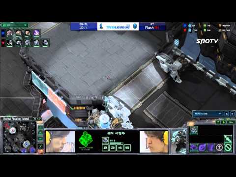 [0415] JD(EG-TL) vs. Flash(KT) ZvT 2SET Korhal Floating Island -Starcraft2,esportstv,SPL