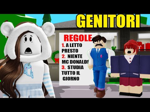 QUESTI GENITORI MI HANNO DATO REGOLE SEVERISSIME SU BROOKHAVEN ROBLOX!