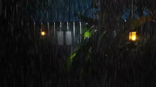 Rain Sounds for Sleeping 1 Hour thunder | Real Heavy Rainstorm & Mighty Thunder on Tin Roof | ASMR