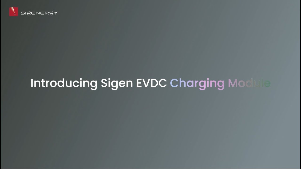 Introducing Sigen EV DC Charging Module