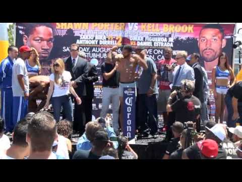 SAKIO BIKA v ANTHONY DIRRELL 2 WEIGH IN & HEAD TO HEAD WBC SUPER MIDDLEWEIGHT CONTEST / CARSON USA