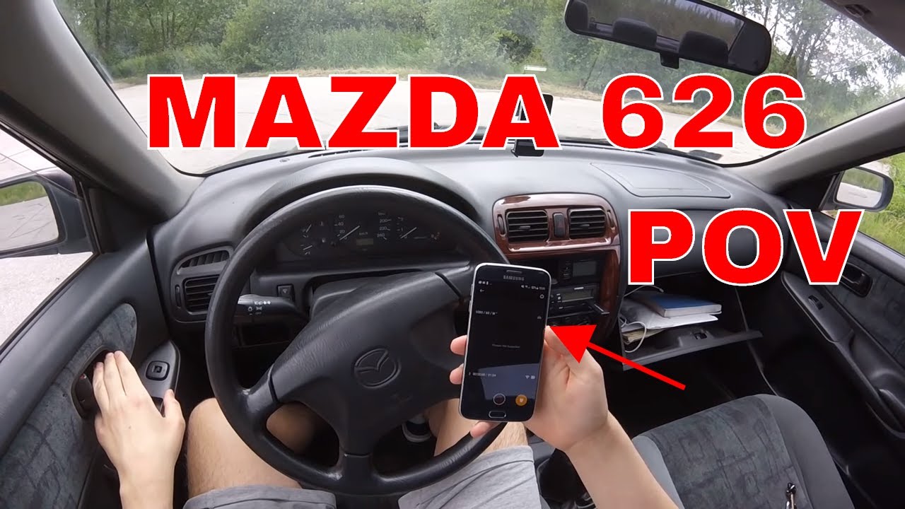 1998 Mazda 626 GF Sedan 1.8i 90HP | POV driving