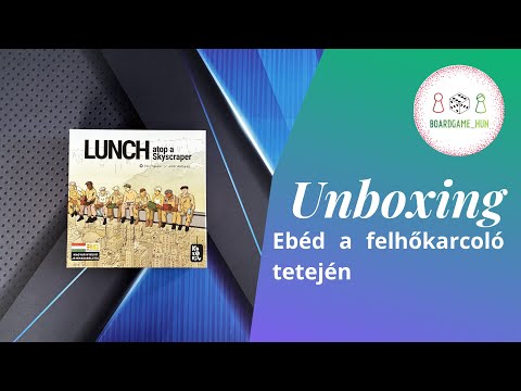 Ebéd a felhőkarcoló tetején - Dobozbontás - boardgame_hun