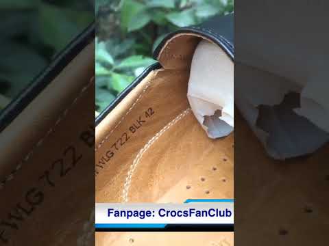 CrocsFanClub - D322 - Giày Da Công Sở cho Nam Piere Cadin, màu Đen.