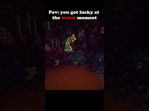 Pov: you got lucky at the worst moment...🥀💀#minecraft #shorts