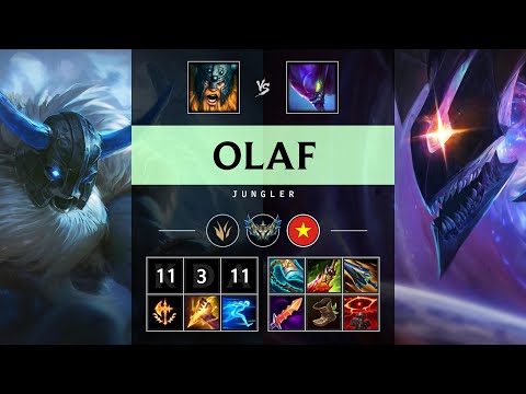 Olaf Jungle vs Kha'Zix - VN Challenger Patch 25.14