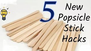 5 New Creative Popsicle Craft idea 💡/ Ice cream Sticks Hack / #viral #trending #diy #craft #new