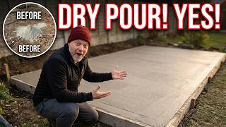 This Dry Pour Concrete Trick Saved Us Hours of Work
