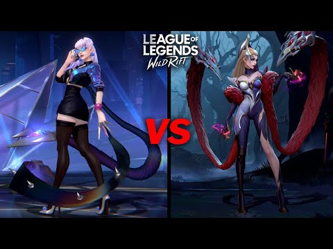 Evelyn Coven VS KDA All Out Skin Comparison Wild Rift