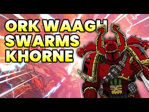 KHRONE DEMONS v ORK WAAAGH! | Warhammer 40K | MODDED UEBS2