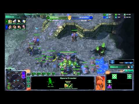 (HD) UkraineStar vs EGGrubby  g2 p1 Starcraft 2