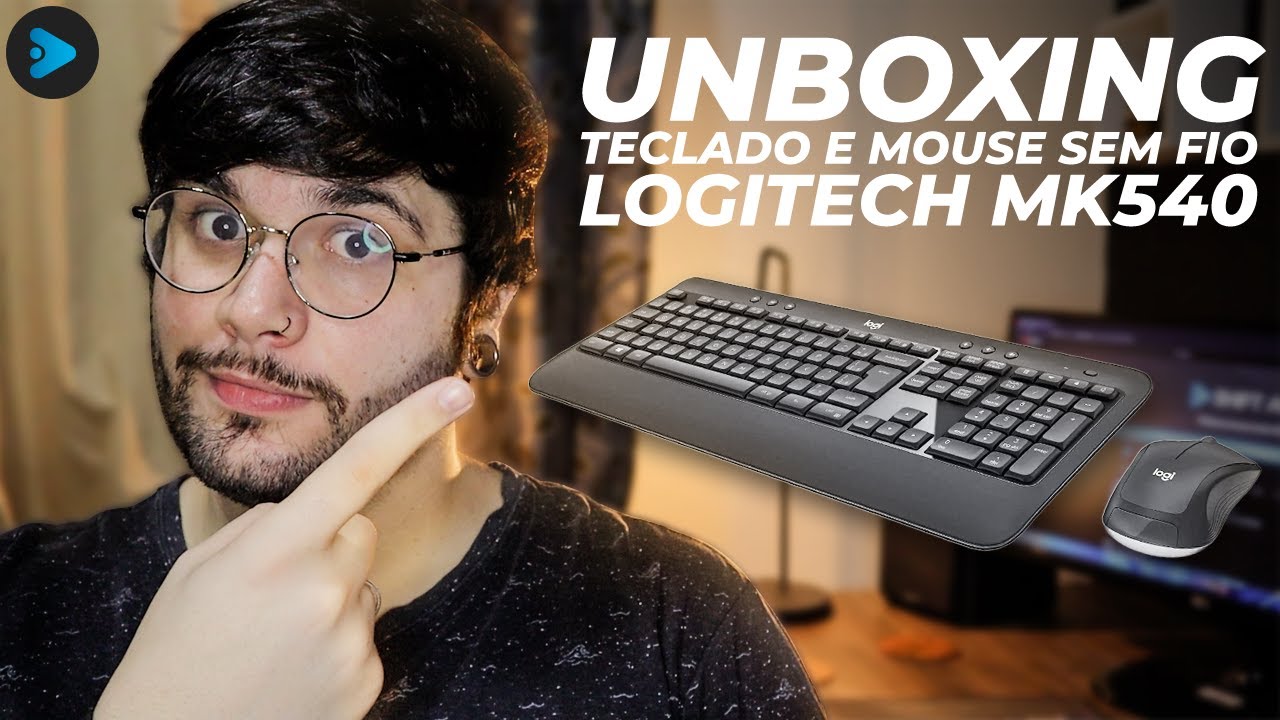 UNBOXING & REVIEW - Kit teclado e mouse SEM FIO LOGITECH MK540