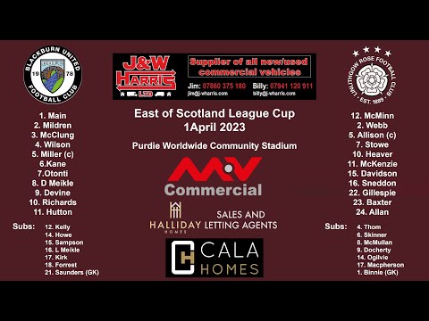 Blackburn United v Linlithgow Rose – 1 April 2023