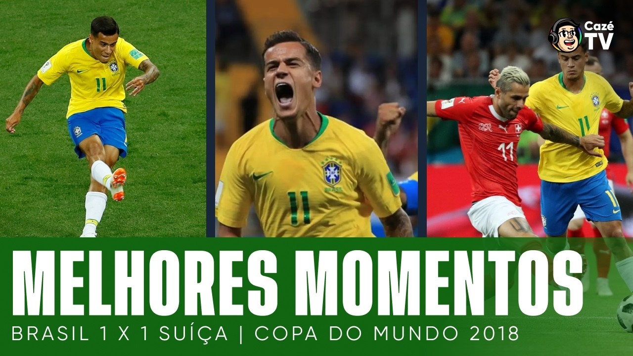 MELHORES MOMENTOS: BRASIL 1 X 1 SUÍÇA | QUARTAS DE FINAL DA COPA DO MUNDO 2018