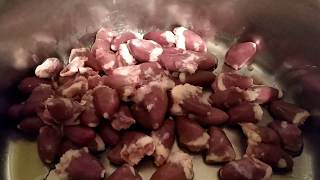 Chicken hearts for dogs