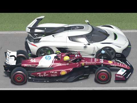 Ferrari F1 vs Koenigsegg Jesko | DRAG RACE