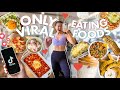 Eating Viral Foods + Doing Viral Workouts for a Week (I've NEVER used TikTok) | Is TikTok TOXIC?