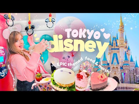 TOKYO DISNEY IN JAPAN! 🏰 Our First day exploring Disneyland Tokyo BEST Monorail Themed foods & Merch