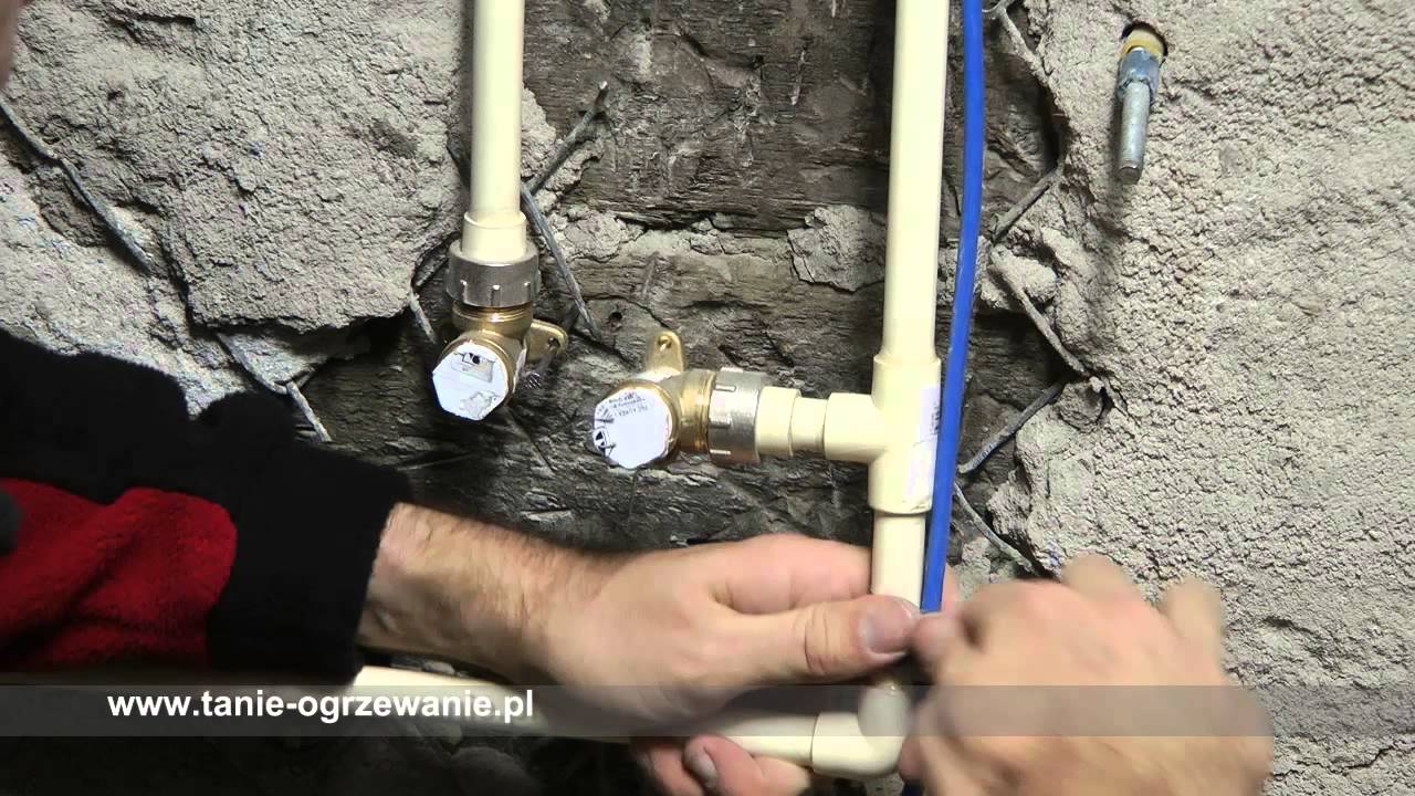 Kable grzewcze - montaż na rurach