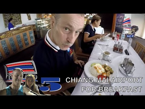"Chiang Mai Airport for breakfast" - TA5: 2nd April, Day 8, part 1